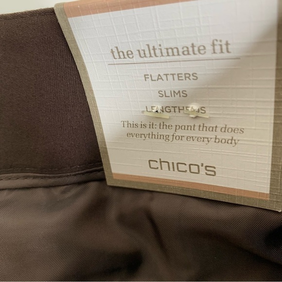 Chico’s Gorgeous Chocolate Brown “The Ultimate Short” Bermuda Short Length Sz 2 - Picture 8 of 12